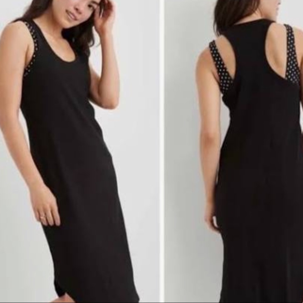 Aerie Ribbed Razor Back Tank Dress/Cover Up Size Small